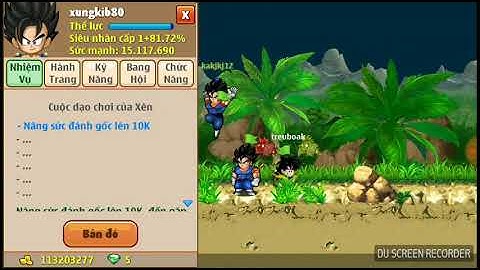 [Ngọc Rồng Online] - Cầm siêu phẩm td sc1 sv3 quẩy nát làng aru - Vách aru