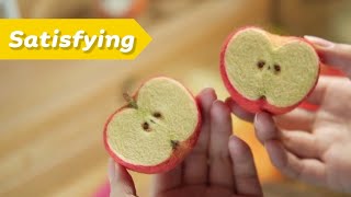 Diy​ miniature​ Apple​ Needle​ felting​ satisfying​ and​ relaxing​ asmr​ sounds​|Needle​ crafts