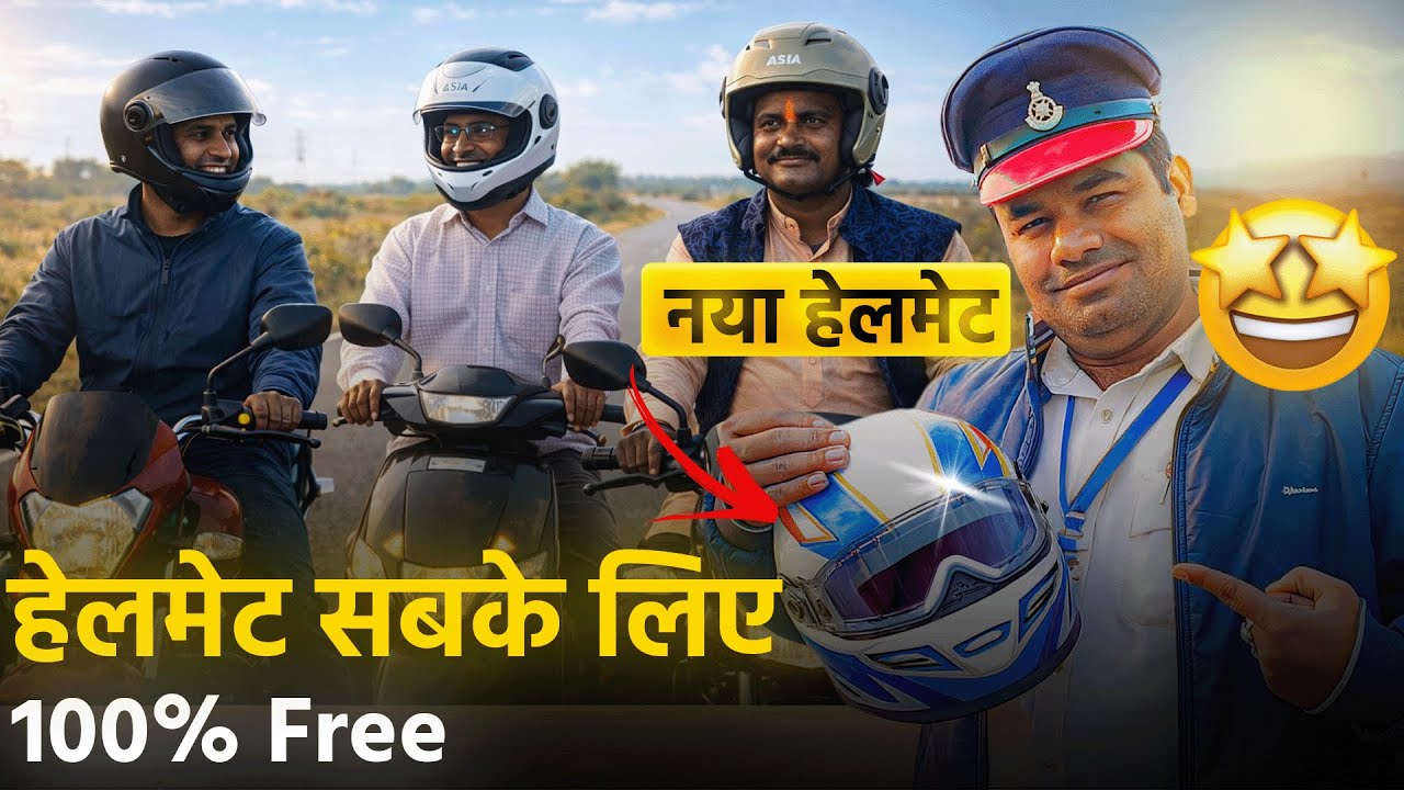 Road पर Safety फैलाने निकले—Helmet Distribution Vlog 🙏 