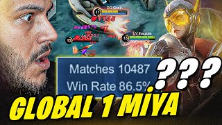 10K MAÇI OLAN GLOBAL 1 MİYA HİLE Mİ? - Mobile Legends