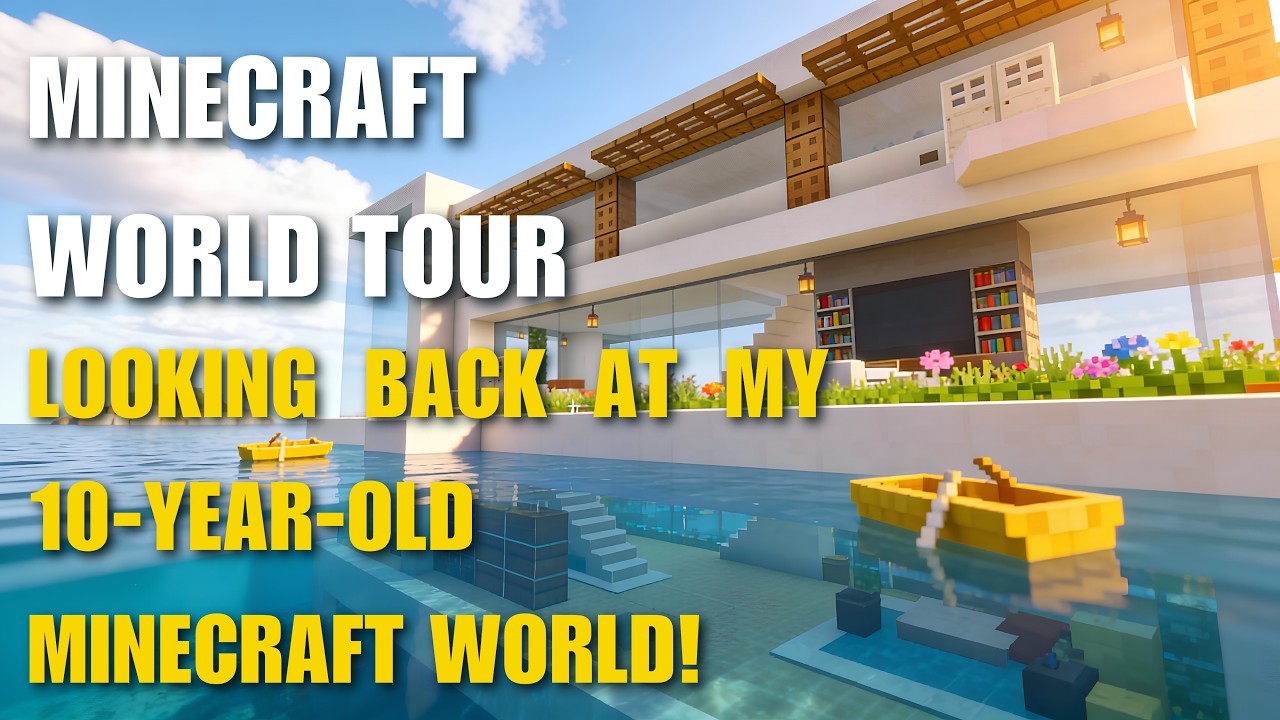 Minecraft Creative Works I Built a MASSIVE Creative World in Minecraft | All My Creative Builds ...