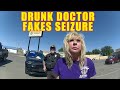 Drunk Doctor Fakes Seizure in Back of Police Car
