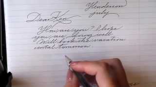 Tips on how to improve your cursive.