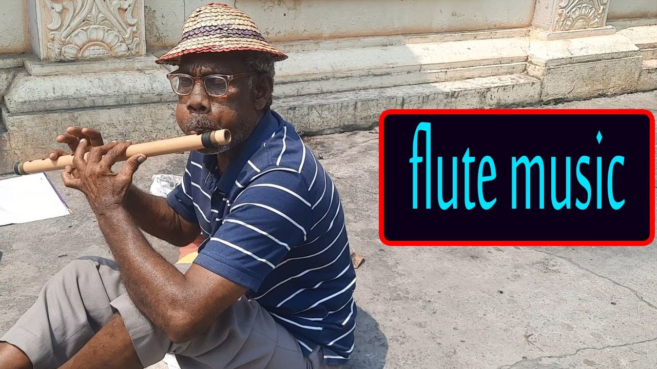 Street Artists Series  // flute music telugu // Flute Player on Indian street