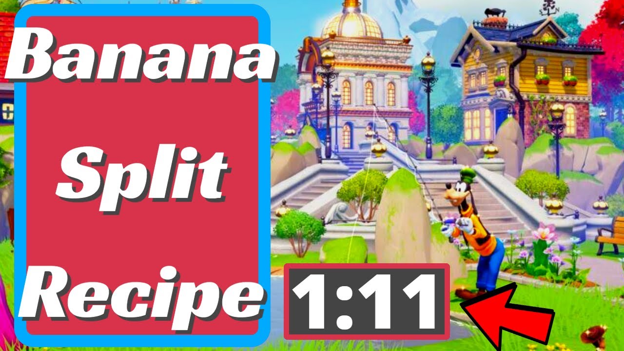 How To Cook A Banana Split In Disney Dreamlight Valley YouTube