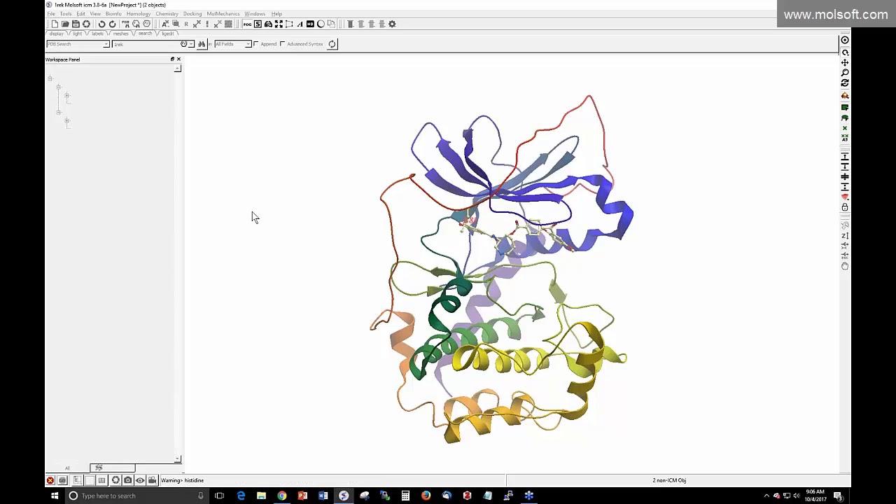 In Silico Fragment Screening and Linking using MolSof's ICM-Pro - YouTube