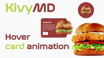 KivyMD. Another example of hover card animation