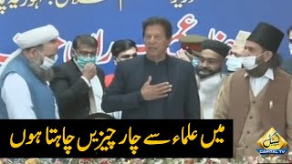 علماء سے چار چیزیں چاہتا ہوں، وزیراعظم عمران خان کا علماء مشائخ کانفرنس سے خطاب