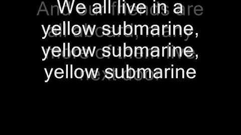 The Beatles - Yellow Submarine (Lyrics)