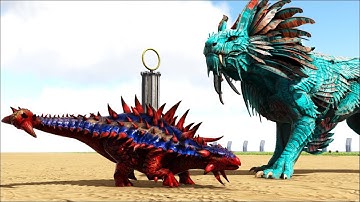 Shadowmane VS Dinos And Creatures (ARK SURVIVAL EVOLVED BATTLE DINOSAURS)