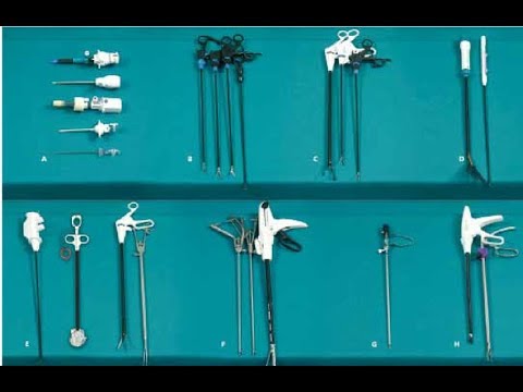 Laparoscopic Instrument Demonstration - Trocars and other Hand