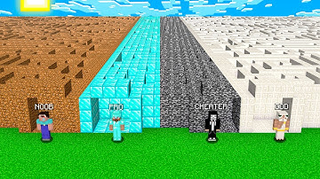 SUPER MAZE CHALLENGE! Minecraft NOOB vs PRO vs HACKER vs GOD! 100% TROLLING LONG HARD SECRET MAZE