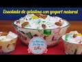 ENSALADA DE GELATINA CON YOGURT NATURAL ¡SIN LICUADORA!