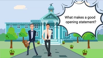 What makes a good opening statement?