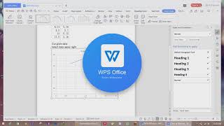 Graph making In WPS , DOCx file screenshot 2