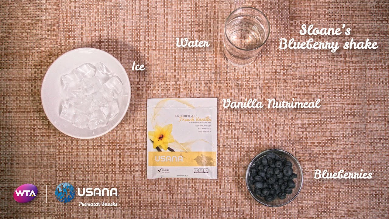 USANA Prematch Snacks | Sloane Stephens