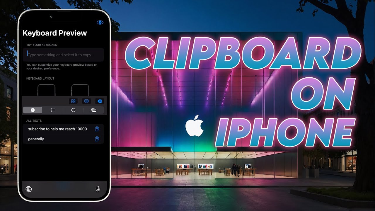 How to get clipboard on iPhone - YouTube