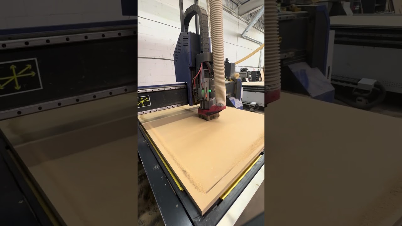CNC Cutting MDF Sheet | Precision Woodworking with Industrial Router