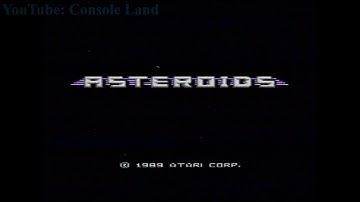 Atari 7800 Asteroids 1979 Retro game play