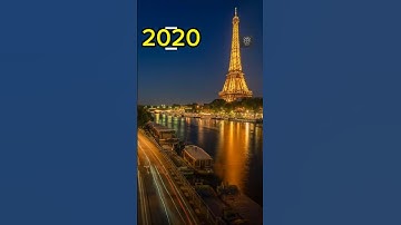 The Evolution of the Eiffel Tower: 2025 to 1889 in 40 Seconds 🗼📸 #Shorts #Paris #History