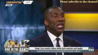 Skip and Shannon Undisputed Today 7\/31\/2017 - Curry mocks LeBron while Kyrie watches and laughs