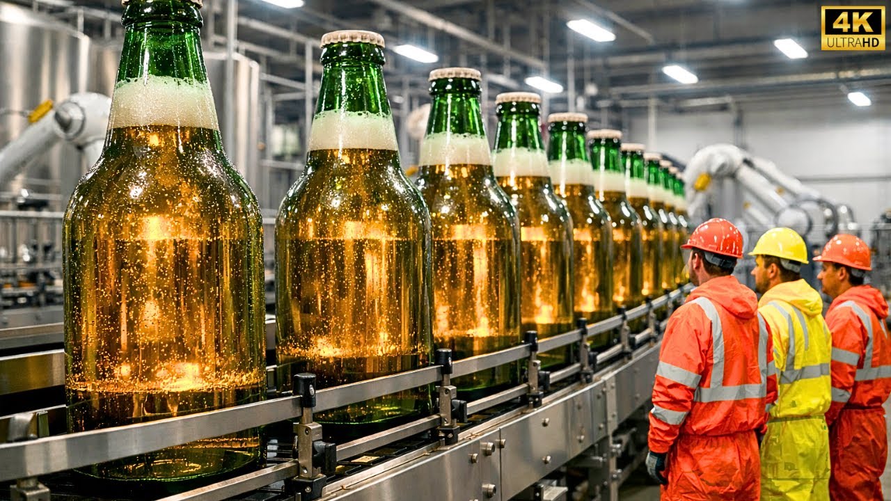 Comment l’Orge se Transforme en Bière dans des Usines qui Produisent 500 000 Litres par Jour