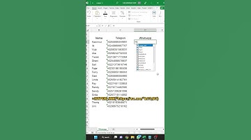 Cara Membuat Link Whatsapp di Excel | SHORT | kaemnur