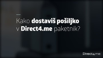 Kako dostaviti pošiljko v Direct4.me paketnik?