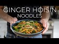 QUICK GINGER HOISIN UDON NOODLES RECIPE | EASY VEGAN DINNER IDEA