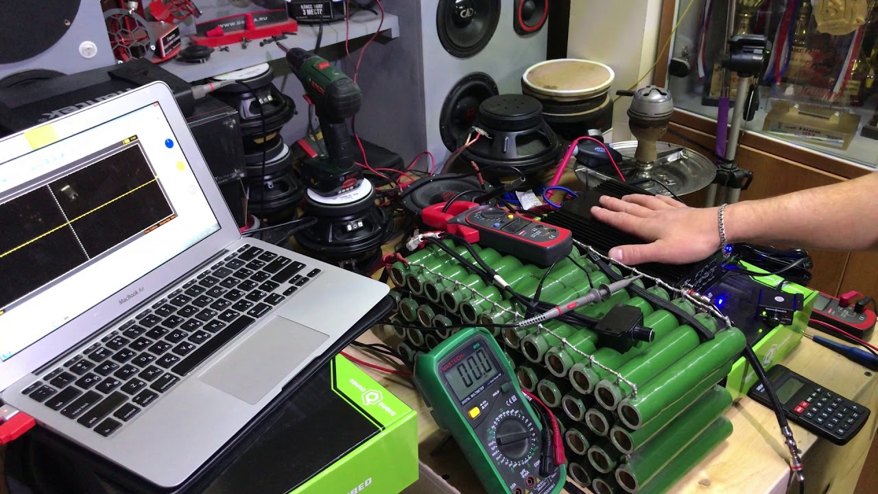 Замер мощности и КПД четырехканального усилителя Д-класса SoundQubed S4 ...