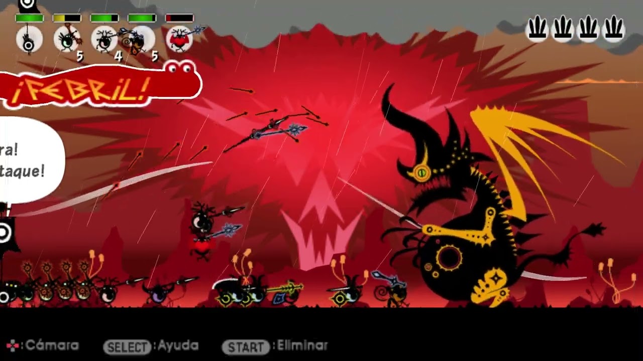 Patapon 2 capitulo 99 Sirviente del inframundo Garuru nivel 5 | Gameplay