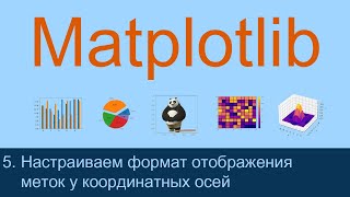 картинка: #5. Настраиваем формат отображения меток у координатных осей | Matplotlib уроки