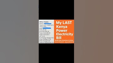 My LAST #Kenya Power KPLC  Electricity Bill #williamruto