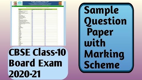 Class-10 CBSE Sample Question Paper 2020-21 with Marking Scheme ||Maths (Standard)||