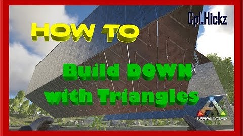HOW TO BUILD Down with S+ Triangle Roofs || Ark: Survival Evolved