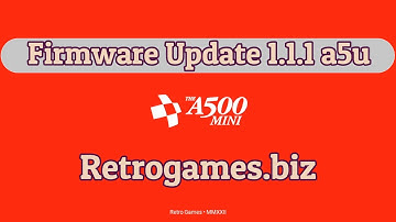 Amiga a500 Mini Firmware Update 1.1.1