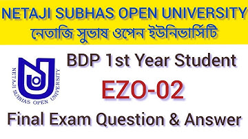 Nsou Bdp Final Exam EZO-2 Questions & Answers 2021