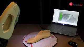 Artec 3D Scanner Eva : Scanning of shoe Last