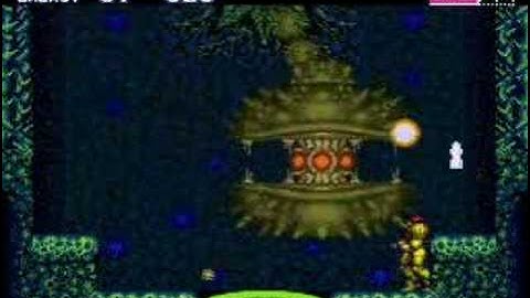 Super Metroid 3 Charge/Spazer Beam, Boss: Spore Spawn