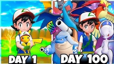 Randomizer MEGA ONLY ] Pokemon lets go Pikachu & Eevee 100 DAYs Gameplay
