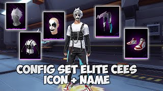 CONFIG FF - SET ELITE CEES FULL ICON   FULL NAME TERBARU