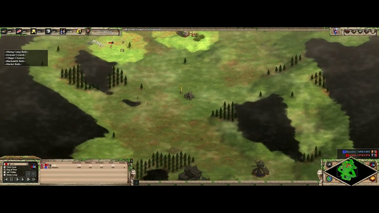 Sicilians failed donjon rush + reattempt + forward castle