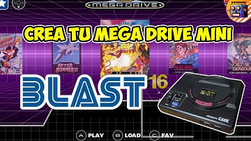 🔥 CREA TU MEGA DRIVE MINI  CON BLAST16 raspberry pi y la megapi case de retroflag