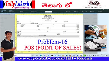 POS (Point of Sale) Invoicing in Tally Prime -By Lokesh