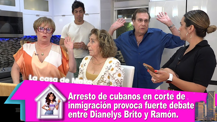 Arresto de cubanos en corte de inmigración provoca fuerte debate entre Dianelys Brito y Ramón.