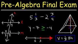 Pre-Algebra Final Exam Review