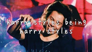 harry styles being harry styles for 20 minutes and 51 seconds