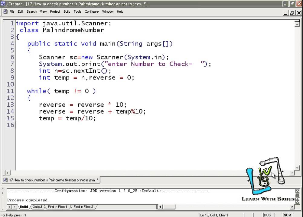12 How to check number is Palindrome Number or not in java YouTube