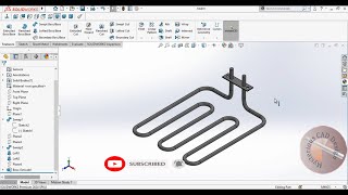 Famous Heater Design in solidworks | How to Design Heater with help of swept & lofted | #8 Profile