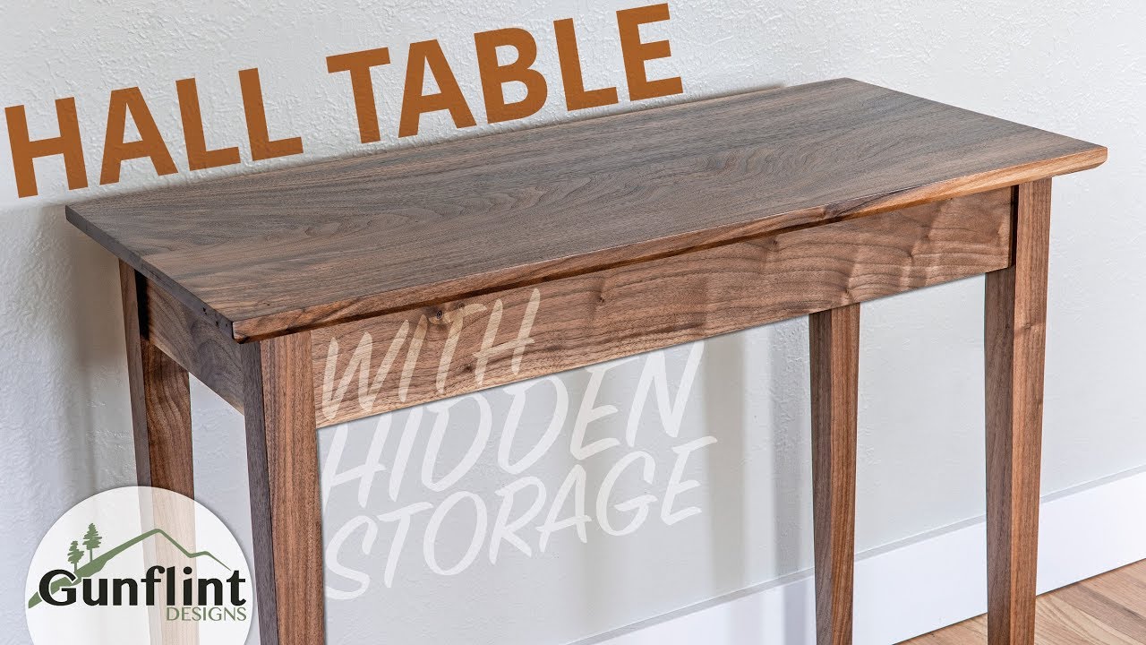 Making A Hall Table With Built In Storage - Youtube